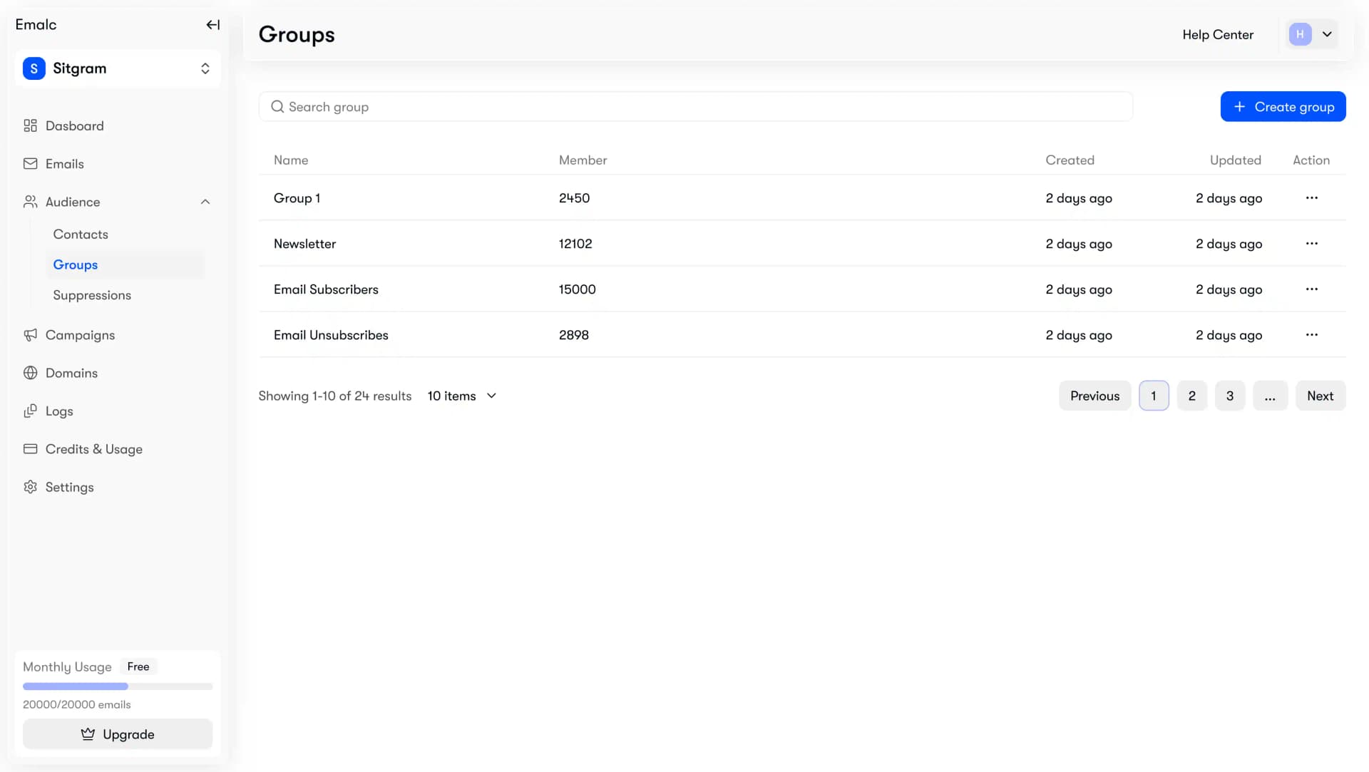 Effortless Contact Groups Management